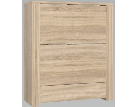 CALPE Vitrină Cabinet 4 Uși 1 Sertar-thumb-2