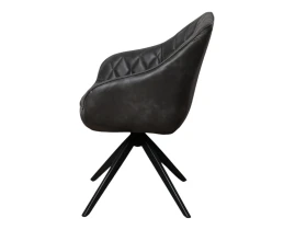 Scaun Grigio Piele Y-711 Black-thumb-3