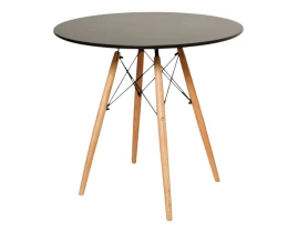 Masa OSLO Rotundă Black 80 x 80 x 72 cm