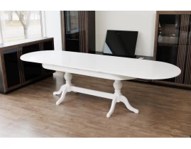 Masa Extensibilă VICTORIA Alb 210/255 x 102 x 81 cm-thumb-3