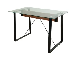 Стол 19C07 Glass Top 8 mm 120 x 70 x 75 cm-thumb-2