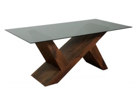 Masa SD2751T Smoking Glass/Dark Brown 180 x 90 x 75 cm-thumb-2