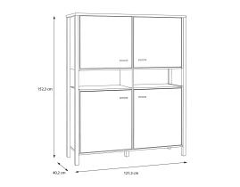 HIGH ROCK Vitrină Cabinet-thumb-6
