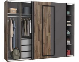 SIRIUS BLACK Dulap 2 uși glisante 270 cm-thumb-5