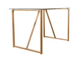 Стол 18C11 Glass Top 8 mm 120 x 70 x 75 cm-thumb-4