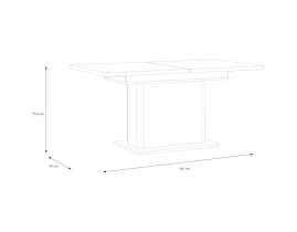 VODOL Стол Раздвижной 160/200 x 90 x 75 cm-thumb-6