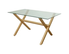 Стол C291 Glass Top 10 mm 140 x 80 x 75 cm-thumb-5