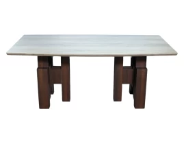 Masa E1039 Grey+Dark Walnut Leg 180 x 90 x 76 cm