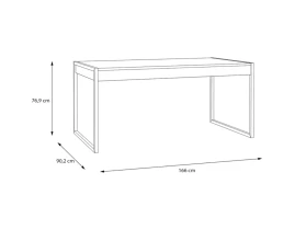 HIGH ROCK Стол 166 x 90 x 77 cm-thumb-6