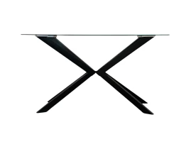 Стол 18C14 Glass Top 10 mm 140 x 80 x 75 cm-thumb-3