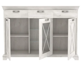 KASHMIR Comodă 3 uși 3 sertare Vitrină-thumb-2