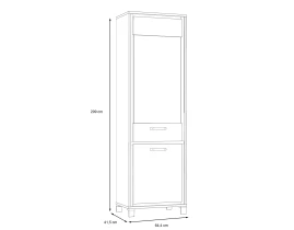 TRONDHEIM Vitrină 1 ușă-thumb-7