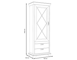 KASHMIR Vitrină 1 ușă-thumb-6