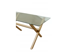Masa C291 Glass Top 10 mm 140 x 80 x 75 cm-thumb-5