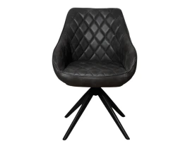 Scaun Grigio Piele Y-711 Black-thumb-2