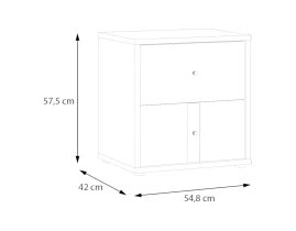 RANKIN Noptieră 2 sertare-thumb-6