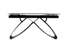 Cтол Раздвижной маленький INFINITY Black 140/180 x 80 x 76 cm DT-8118-thumb-2