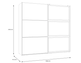 PENKRIDGE Dulap 2 uși glisante 220 cm-thumb-6