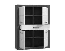 LENNOX NEW Vitrină 4 uși 1 sertar-thumb-3