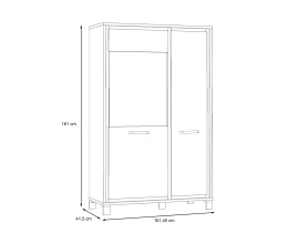 TRONDHEIM Vitrină 2 uși-thumb-7
