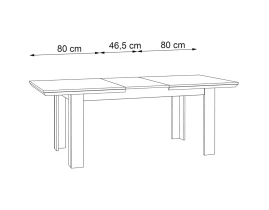ENCANTO Стол Раздвижной 160/206 x 90 x 75 cm-thumb-5
