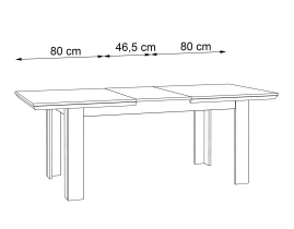 ENCANTO Masa Extensibilă 160/206 X 90 X 75 Cm-thumb-6