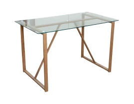 Стол 18C11 Glass Top 8 mm 120 x 70 x 75 cm-thumb-6