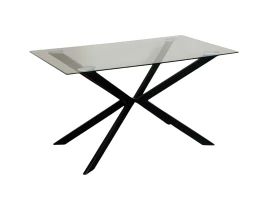 Стол 18C14 Glass Top 10 mm 140 x 80 x 75 cm-thumb-4