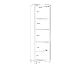 TRONDHEIM Vitrină 1 ușă-thumb-8