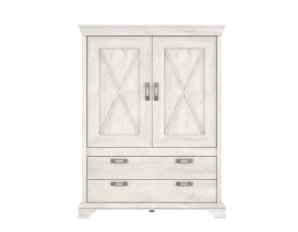 KASHMIR Vitrină Cabinet 2 uși